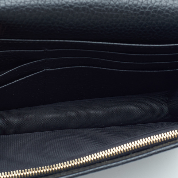 GUCCI Black Pebbled Leather Soho Wallet On Chain - Picture 7 of 8